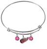 Detroit Red Wings NHL Expandable Wire Bangle Charm Bracelet