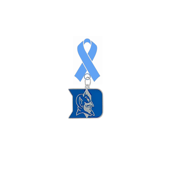 Duke Blue Devils Prostate Cancer Awareness / Fathers Day Light Blue Ribbon Lapel Pin