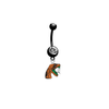 Florida A&M Rattlers BLACK College Belly Button Navel Ring