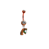 Florida A&M Rattlers ORANGE College Belly Button Navel Ring