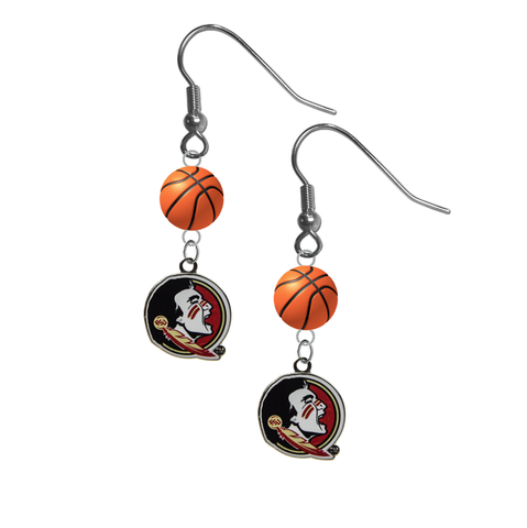 Florida State Seminoles FSU NCAA Basketball Dangle Earrings