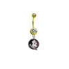 Florida State Seminoles (New Logo) GOLD College Belly Button Navel Ring