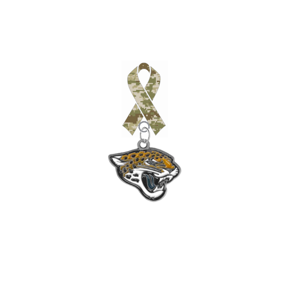 Jacksonville Jaguars NFL Salute to Service Military Appreciation Camo Ribbon Lapel Pin