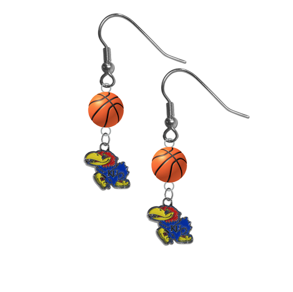 Kansas Jayhawks NCAA Basketball Dangle Earrings