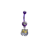 LSU Tigers PURPLE College Belly Button Navel Ring