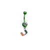 Miami Hurricanes GREEN College Belly Button Navel Ring