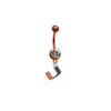 Miami Hurricanes ORANGE College Belly Button Navel Ring
