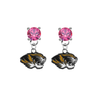 Missouri Tigers PINK Swarovski Crystal Stud Rhinestone Earrings