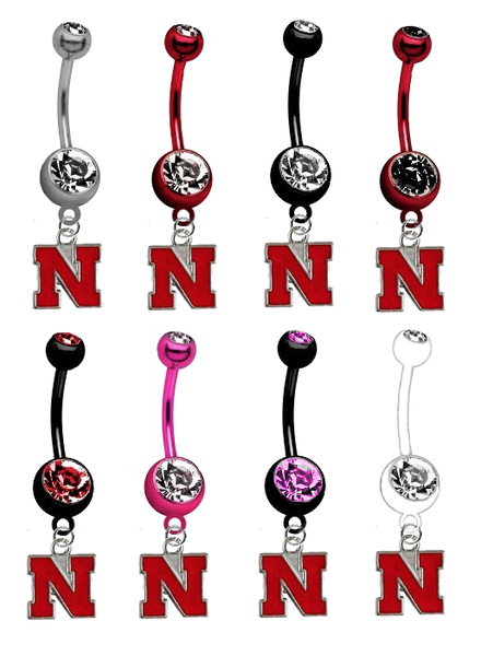 Nebraska Cornhuskers NCAA College Belly Button Navel Ring - Pick Your Color