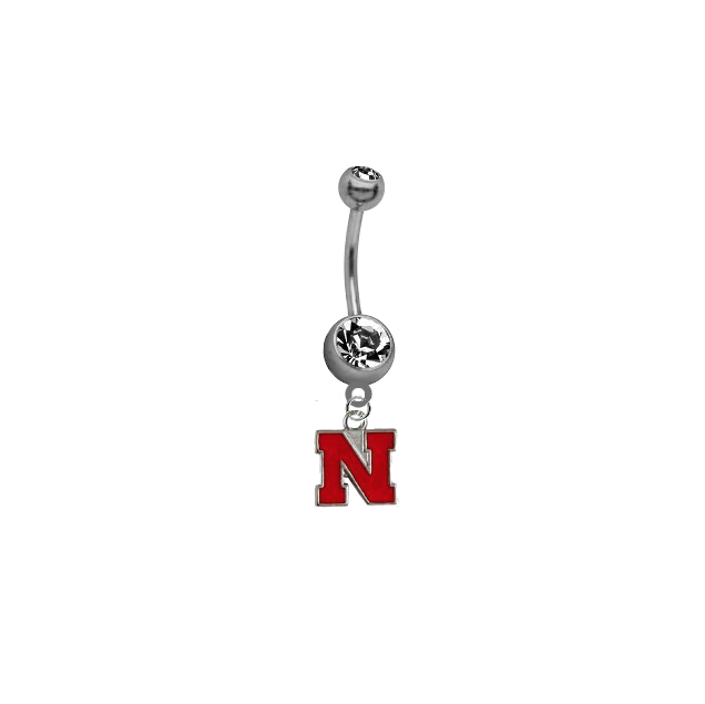 Nebraska Cornhuskers NCAA College Belly Button Navel Ring