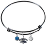 Nevada Wolf Pack BLACK Color Edition Expandable Wire Bangle Charm Bracelet