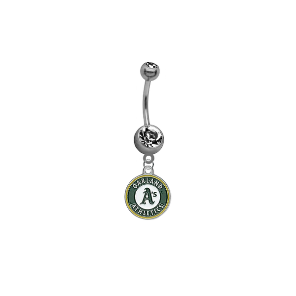Oakland Athletics MLB Baseball Belly Button Navel Ring