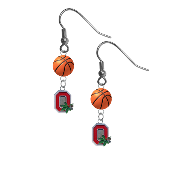 Ohio State Buckeyes Style 2 NCAA Basketball Dangle Earrings