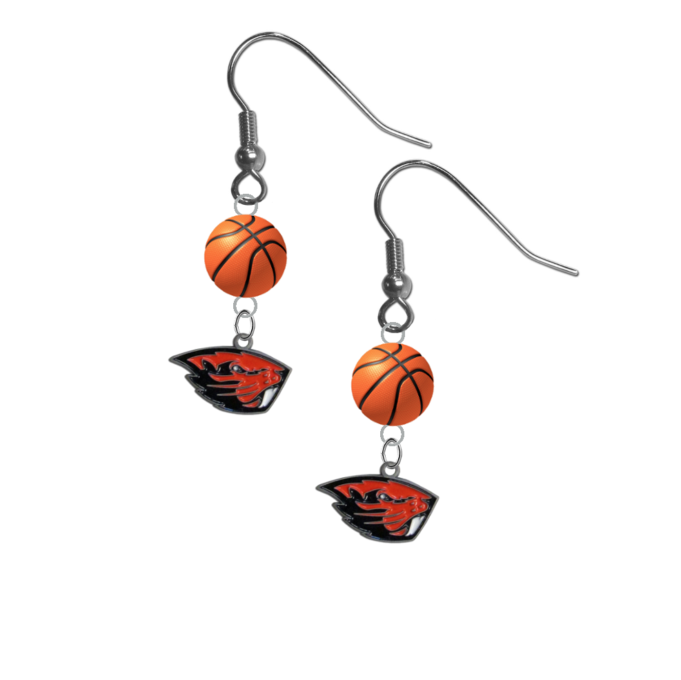 Oregon State Beavers NCAA Basketball Dangle Earrings