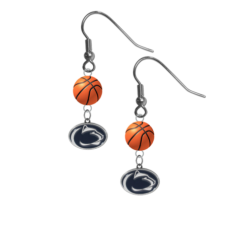 Penn State Nittany Lions NCAA Basketball Dangle Earrings