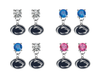 Penn State Nittany Lions NCAA Swarovski Crystal Stud Rhinestone Earrings