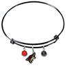 Phoenix Coyotes Color Edition BLACK Expandable Wire Bangle Charm Bracelet