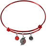 Portland Trail Blazers RED Color Edition Expandable Wire Bangle Charm Bracelet