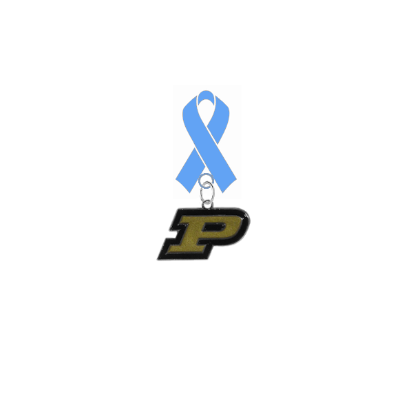 Purdue Boilermakers Prostate Cancer Awareness / Fathers Day Light Blue Ribbon Lapel Pin