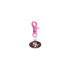 San Francisco 49ers NFL COLOR EDITION Pink Pet Tag Collar Charm