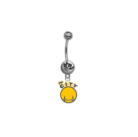 Golden State Warriors Style 2 NBA Basketball Belly Button Navel Ring