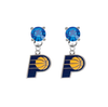 Indiana Pacers BLUE Swarovski Crystal Stud Rhinestone Earrings