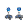 Orlando Magic BLUE Swarovski Crystal Stud Rhinestone Earrings