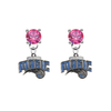 Orlando Magic PINK Swarovski Crystal Stud Rhinestone Earrings