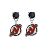 New Jersey Devils BLACK Swarovski Crystal Stud Rhinestone Earrings