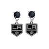 Los Angeles Kings BLACK Swarovski Crystal Stud Rhinestone Earrings