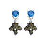Florida Panthers BLUE Swarovski Crystal Stud Rhinestone Earrings