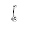 Oregon Ducks Mascot Pink Swarovski Classic Style 7/16