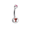 Texas Tech Red Raiders Pink Swarovski Classic Style 7/16