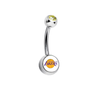 Los Angeles Lakers Gold Swarovski Classic Style 7/16