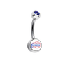 Los Angeles Clippers Swarovski Blue Classic Style 7/16