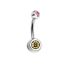 Boston Bruins Swarovski Pink Classic Style 7/16
