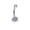 Winnipeg Jets Pink Swarovski Classic Style 7/16