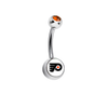 Philadelphia Flyers Swarovski Orange Classic Style 7/16