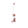 Alabama Crimson Tide Red Pregnancy Maternity Belly Button Navel Ring