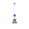 Arizona Wildcats Pregnancy Maternity Blue Belly Button Navel Ring - Pick Your Color