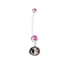 Florida State Seminoles Boy/Girl Pink Pregnancy Maternity Belly Button Navel Ring