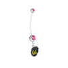 California Cal Golden Bears Pink Pregnancy Maternity Belly Button Navel Ring - Pick Your Color