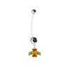 Iowa State Cyclones Pregnancy Maternity Black Belly Button Navel Ring - Pick Your Color