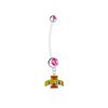 Iowa State Cyclones Pregnancy Maternity Pink Belly Button Navel Ring - Pick Your Color