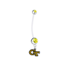 Georgia Tech Yellow Jackets Pregnancy Maternity Gold Belly Button Navel Ring - Pick Your Color