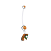 Florida A&M Rattlers Pregnancy Maternity Orange Belly Button Navel Ring - Pick Your Color