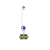 Michigan Wolverines Pregnancy Maternity Blue Belly Button Navel Ring - Pick Your Color