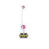 Michigan Wolverines Pregnancy Pink Maternity Belly Button Navel Ring - Pick Your Color
