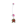 Maryland Terrapins Pregnancy Pink Maternity Belly Button Navel Ring - Pick Your Color