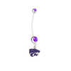 Kansas State Wildcats Pregnancy Purple Maternity Belly Button Navel Ring - Pick Your Color